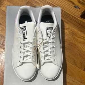 Adidas White Leather Sneakers